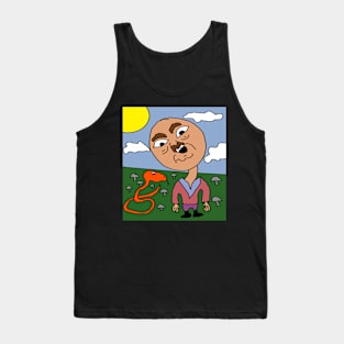 man with his pet snake Tank Top